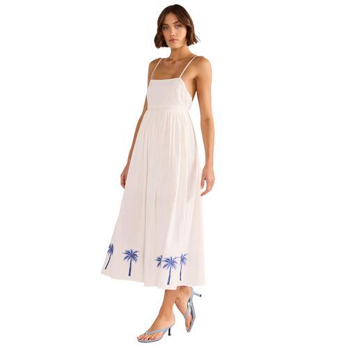 MINKPINK Isadora Embroidered Midi Dress